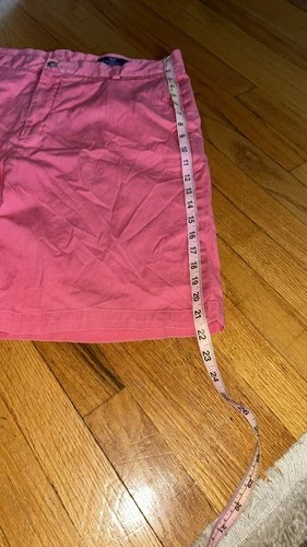 VINEYARD VINES Size 38 Men's Flat Front Cotton Chino Pink Shorts - photo 3