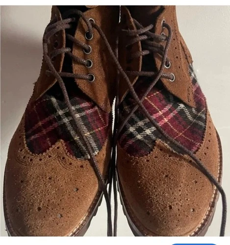 Bruno Magli Oxfords Boot Shoes Size 10 M Italy Leather