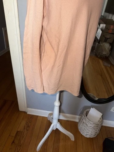 Vince 100% Cashmere Peach Long Sleeve V-Neck Top Size L - photo 3
