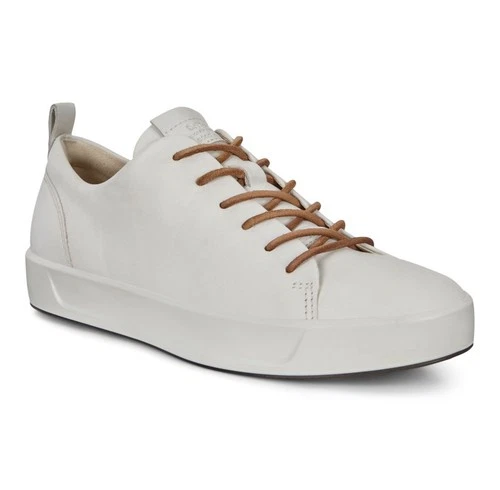 Ecco Men's Cream Leather Sneakers Size 13