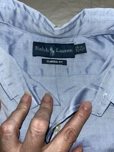 Ralph Lauren Men's Light Blue Button Down Shirt Size 18 1/2-38/3 - photo 2