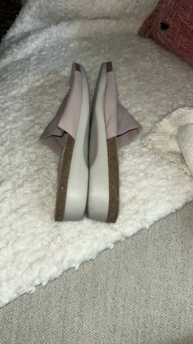 Munro Nalia Sandals 11W Pink Textile Flatform Wedge - photo 4