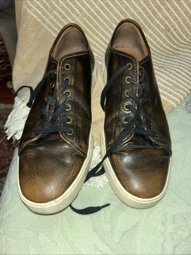 Frye Brett Brown Leather Sneakers Men's Size 13