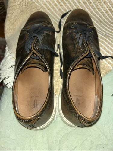 Frye Brett Brown Leather Sneakers Men's Size 13 - photo 2