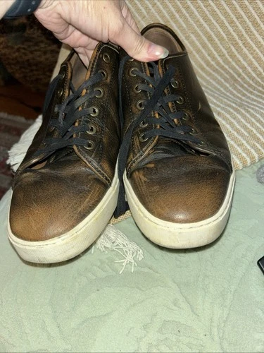 Frye Brett Brown Leather Sneakers Men's Size 13 - photo 4