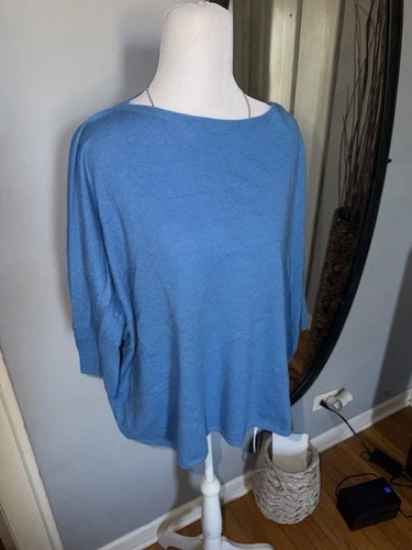Vince 100% Cashmere Azure Pullover Top Size M
