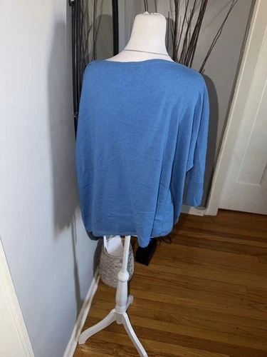 Vince 100% Cashmere Azure Pullover Top Size M - photo 5