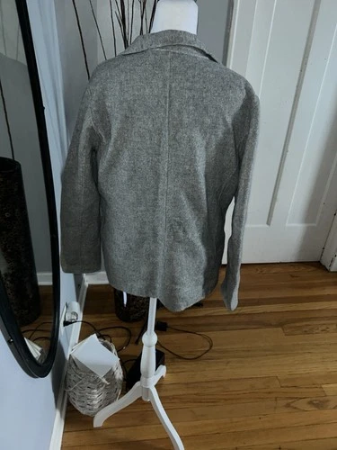 Kate Hill Blazer 90% Wool Light Gray Women's Size 8P - photo 5