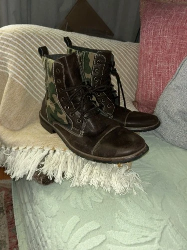 Ferro Aldo Brown Camo Men's Boots Size 12 - photo 2