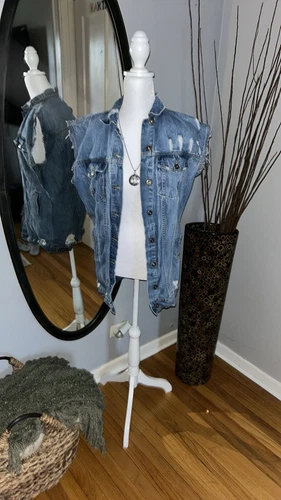 Boohoo Biker-Style Vest - XS