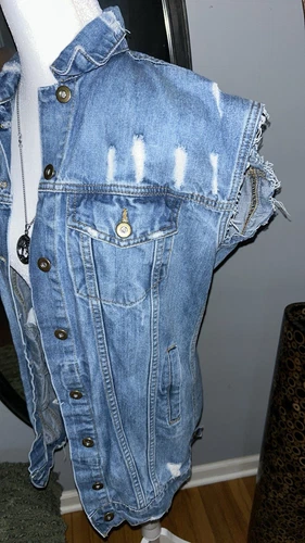 Boohoo Biker-Style Vest - XS - photo 2