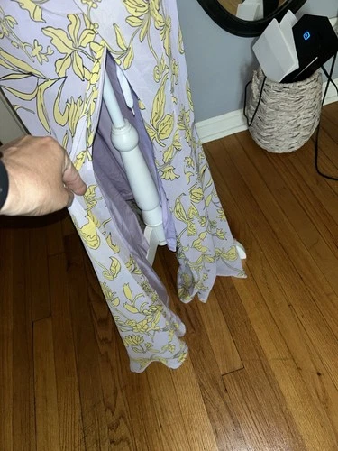 Lulu's Yellow Floral Backless Maxi Dress Size S - photo 4
