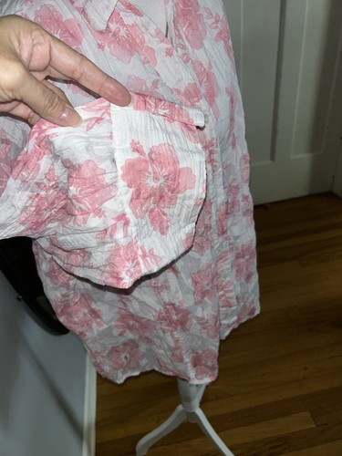 Tantrums Pink Floral Men's Button Down Shirt Size XXL - photo 2