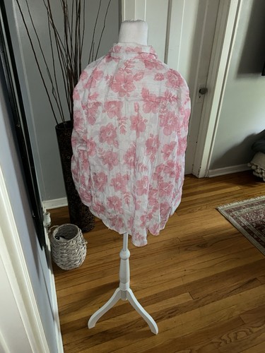 Tantrums Pink Floral Men's Button Down Shirt Size XXL - photo 3
