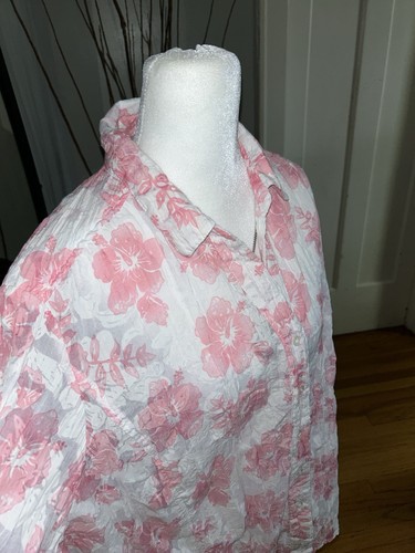 Tantrums Pink Floral Men's Button Down Shirt Size XXL - photo 5