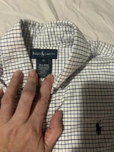 Ralph Lauren Plaid Shirt Boys Size 10