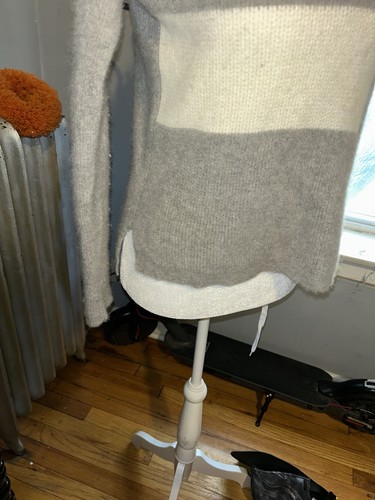 7Seasons Cashmere Gray & Cream Sweater S - photo 2