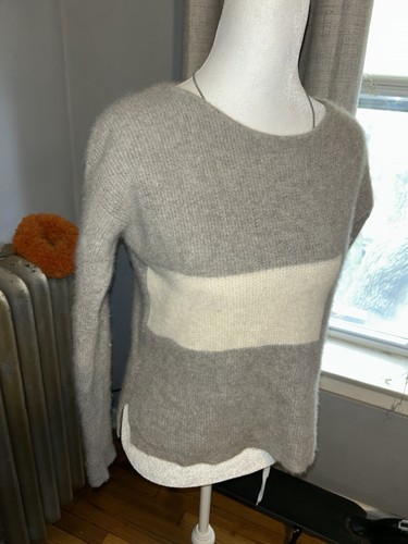 7Seasons Cashmere Gray & Cream Sweater S - photo 3