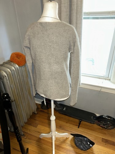 7Seasons Cashmere Gray & Cream Sweater S - photo 5