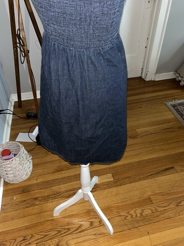 Calvin Klein Denim Rosette Sleeveless Dress - photo 3