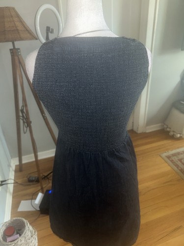 Calvin Klein Denim Rosette Sleeveless Dress - photo 4