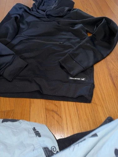 Hollister Black Hoodie Sweater Size S - photo 2