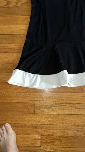 PETER SOM Dress Black White Retro Mod Mermaid Size 10 - photo 4