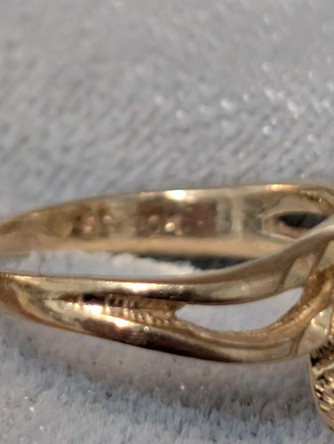 2.1g 10k Yellow Gold Vintage Multi Stone Family Ring Size 5 - photo 4