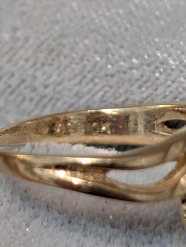 2.1g 10k Yellow Gold Vintage Multi Stone Family Ring Size 5 - photo 5