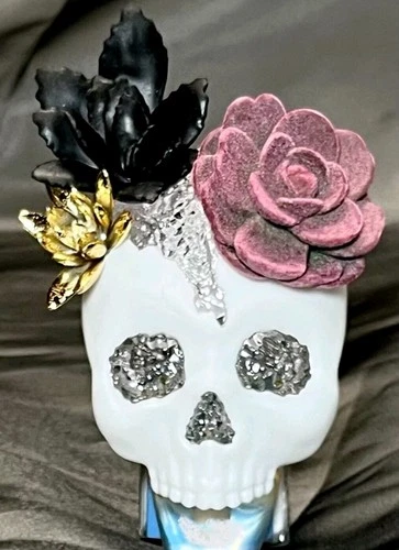 New Succulent Skull Nightlight Wallflower Plug In By Bath & Body - photo 2
