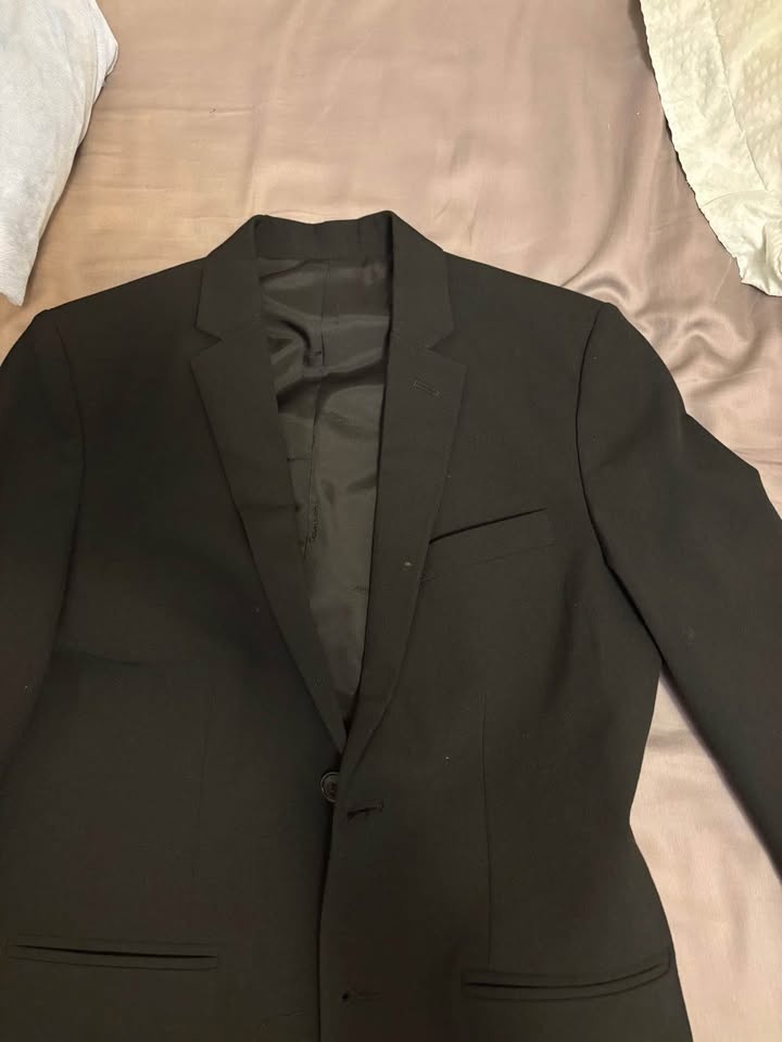 Black Calvin Klein Suit Jacket/Blazer Size 16 - photo 3