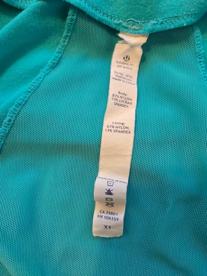 Light Turquoise Lululemon Jacket, Size L/1X - photo 3
