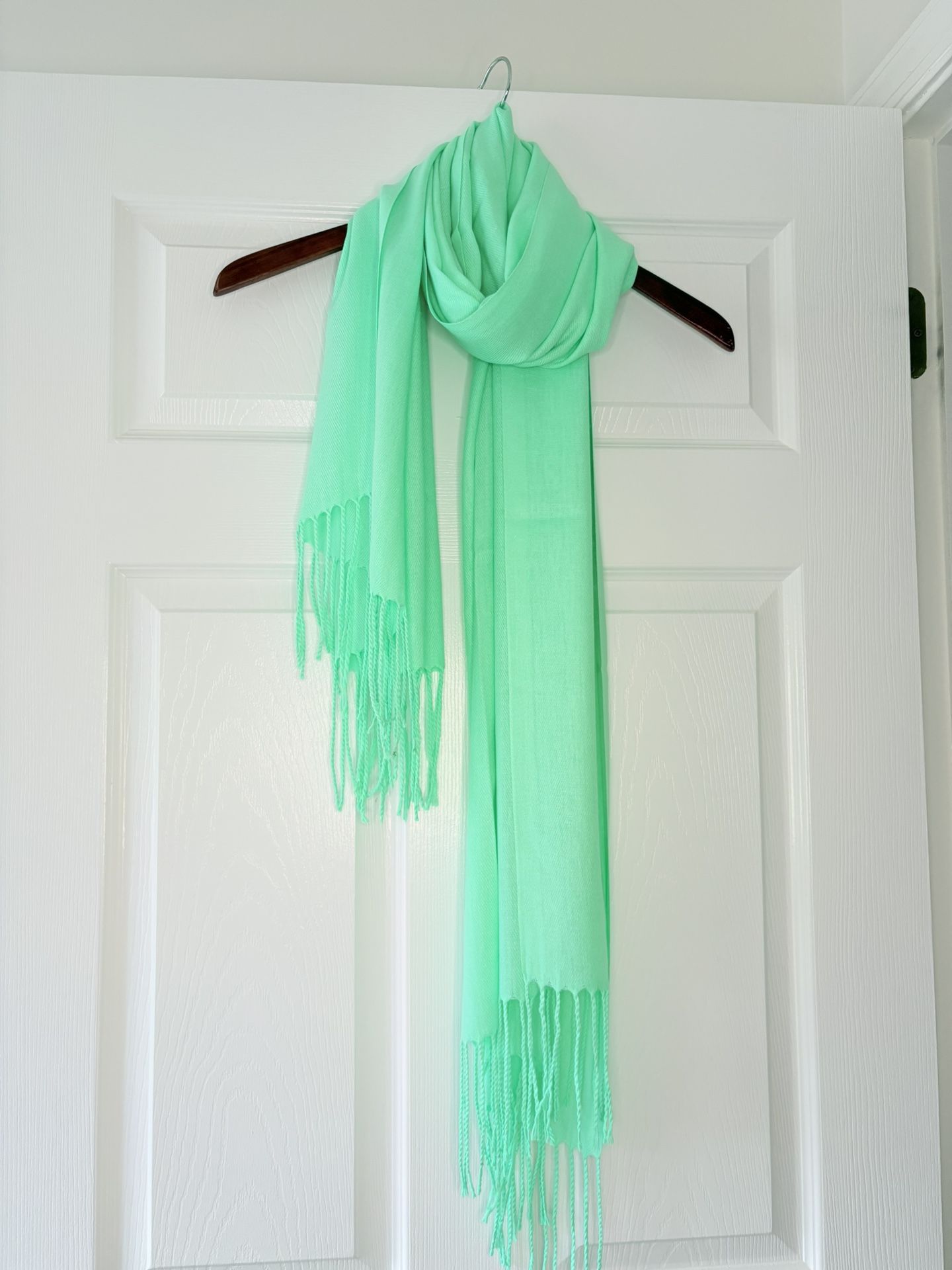 Solid Color long cashmere Turkish Scarf Hijab Scarf - photo 2