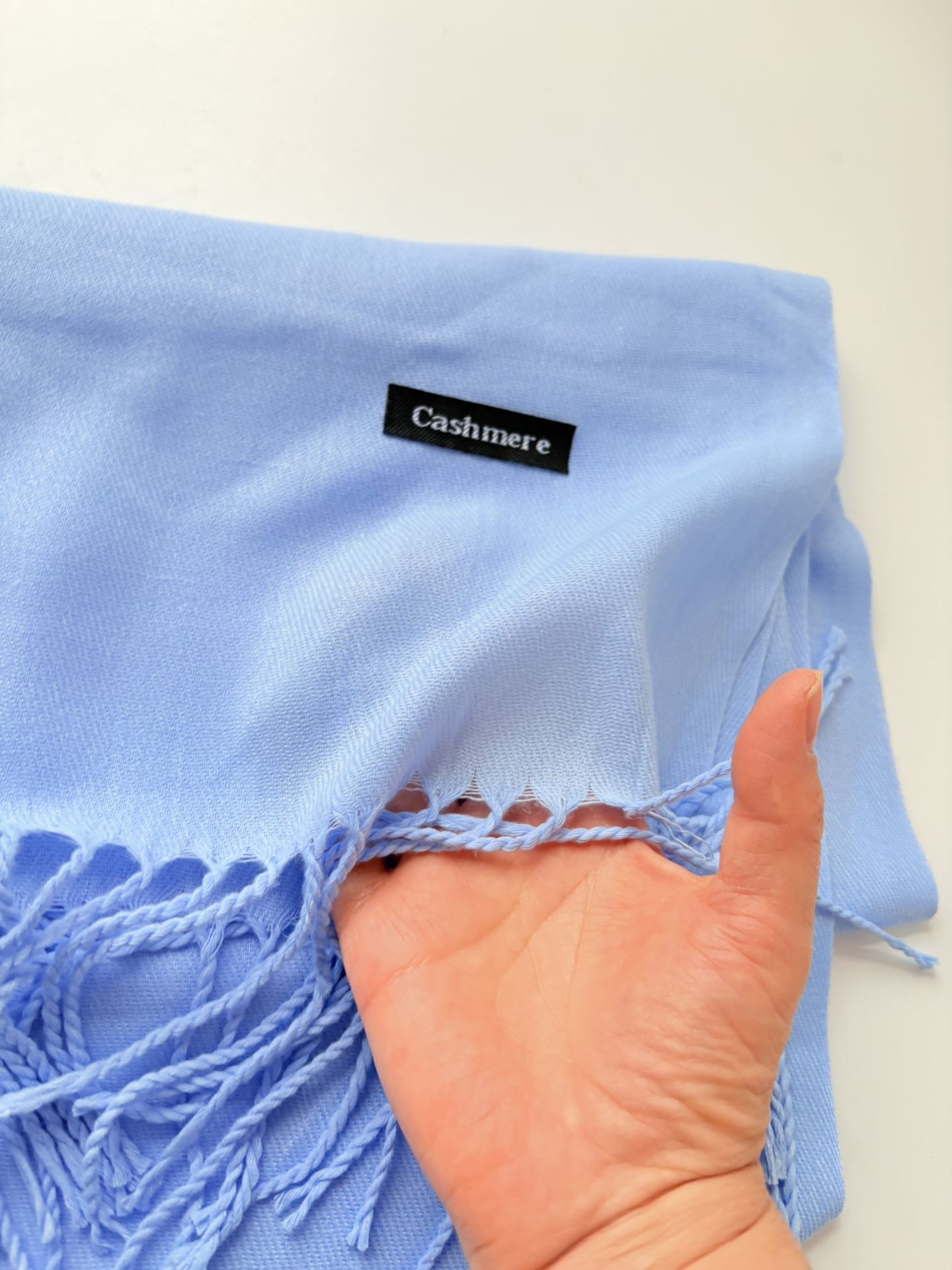 Solid Color long cashmere Turkish Scarf Hijab Scarf - photo 3