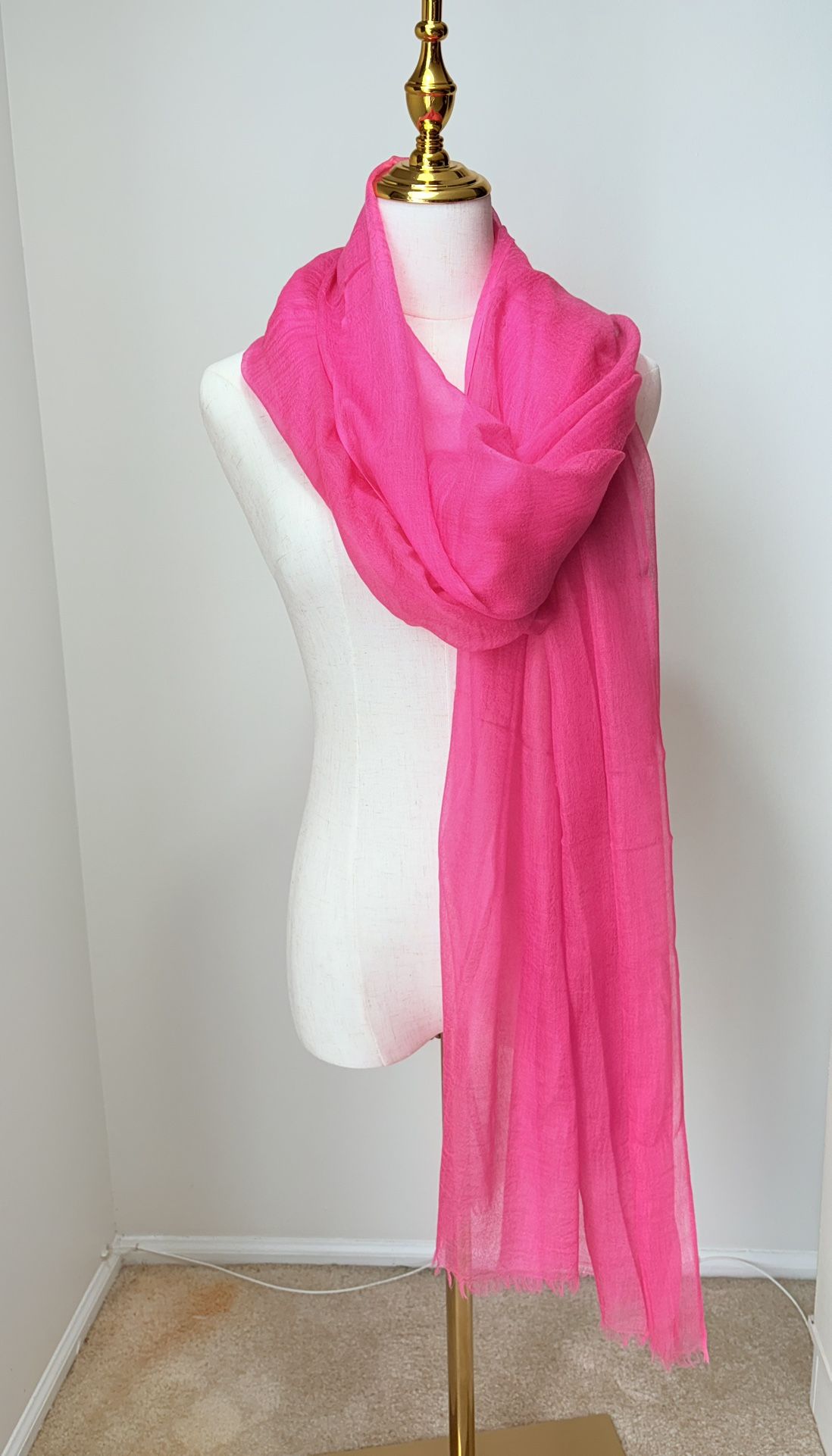Luxury 100%Cashmere Trending Featherweight Long scarf - photo 4