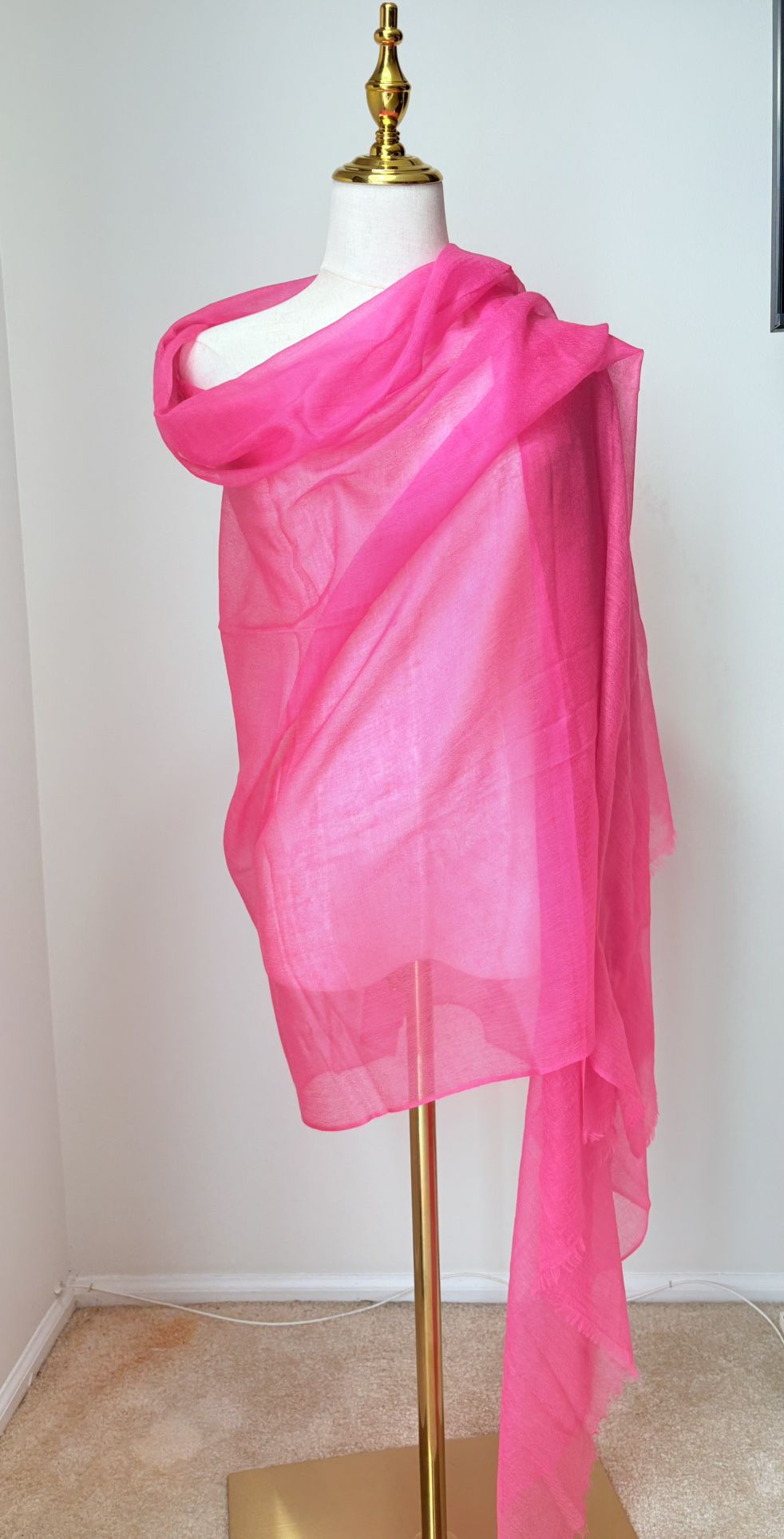 Luxury 100%Cashmere Trending Featherweight Long scarf - photo 5
