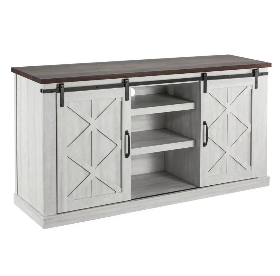 Farmhouse TV Stand / Sideboard / Credenza – Barn Door | Fits TVs - photo 4