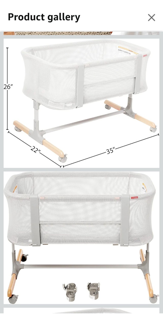 Skip Hop Cozy Up 2-in-1 Bedside Sleeper & Bassinet - photo 4