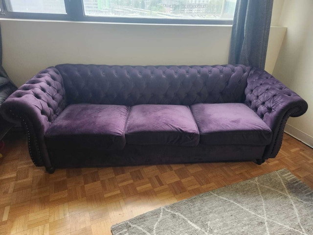 Glidden 84.5'' 3-Seater Velvet Sofa - photo 2
