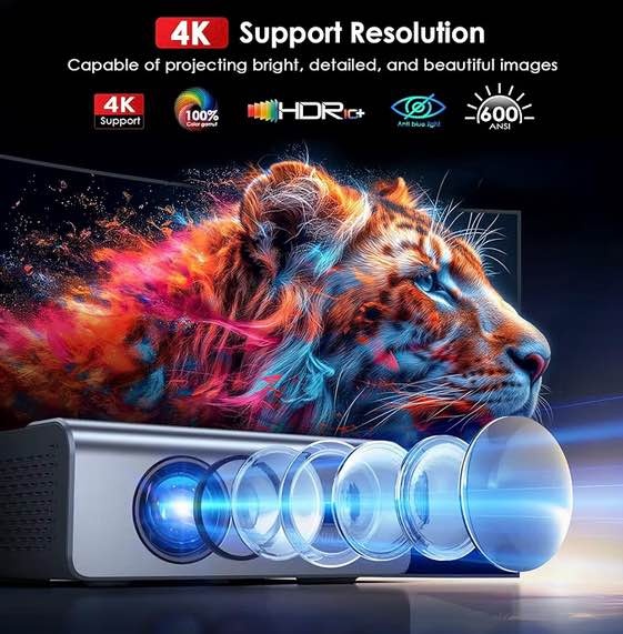[Electric Focus] Projector with Wifi and Bluetooth, 22000L - photo 3