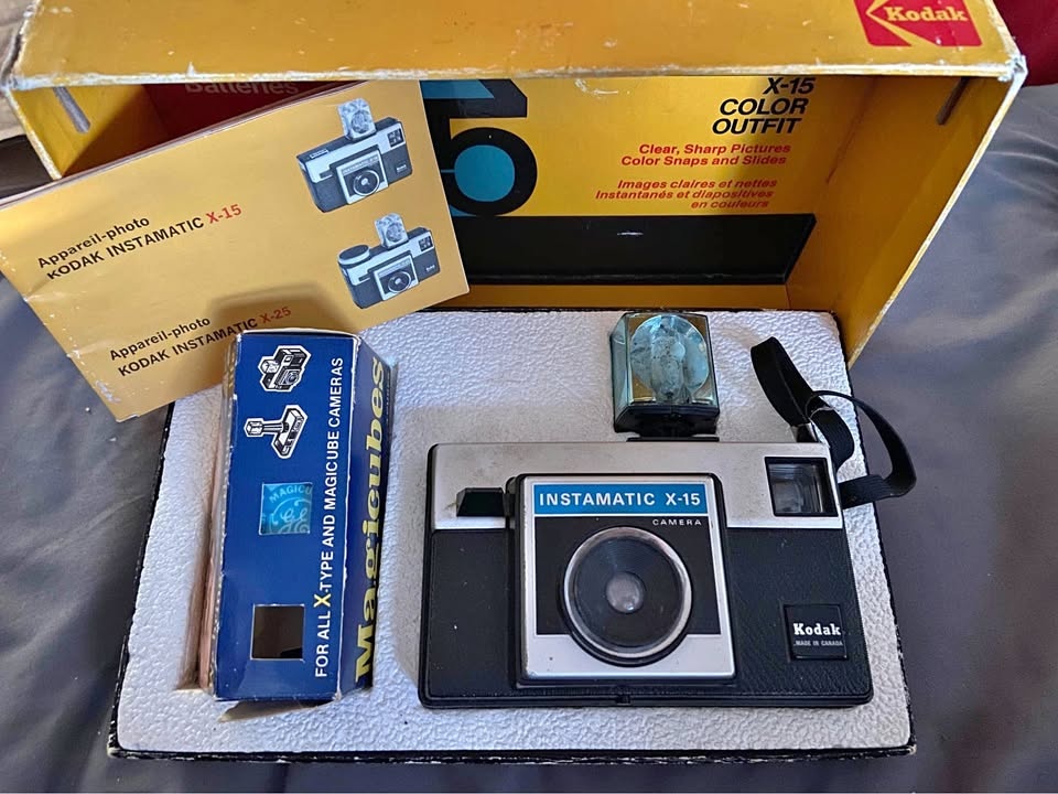 Vintage Kodak Instamatic X-15 Camera – Complete in Box