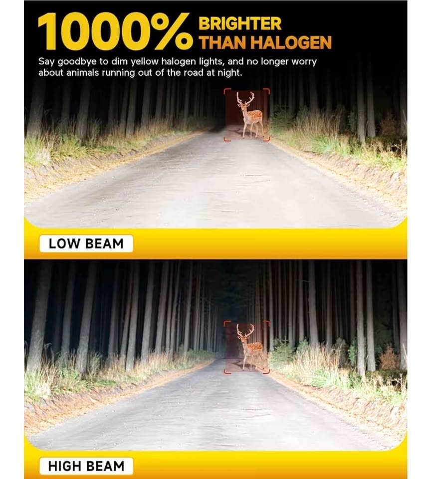 FAHREN H7 LED Headlight Bulbs, 40000LM, 2 Pack - photo 2