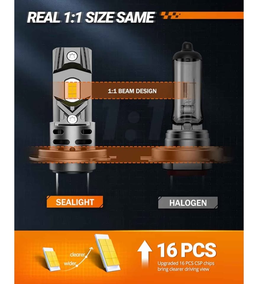 SEALIGHT H7 LED Headlight Bulbs 32000 Lumens - photo 2