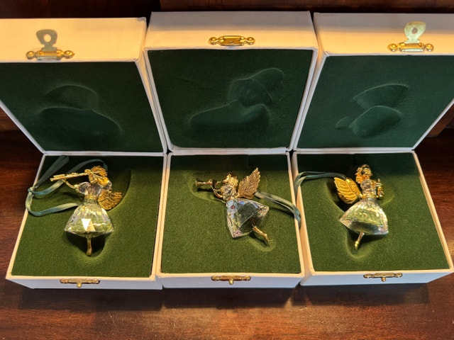 Swarovski Angel Ornaments 1997-98-99