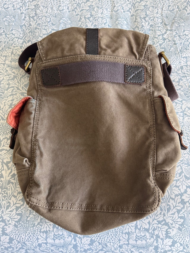 Fossil Canvas and Leather Cross-Body Bag - photo 2
