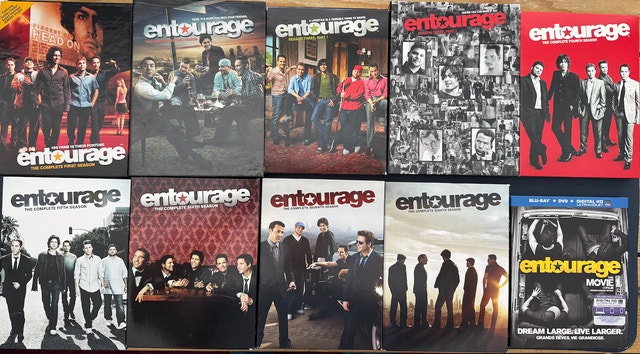 HBO Entourage Complete Series on DVD + movie on Blu-Ray