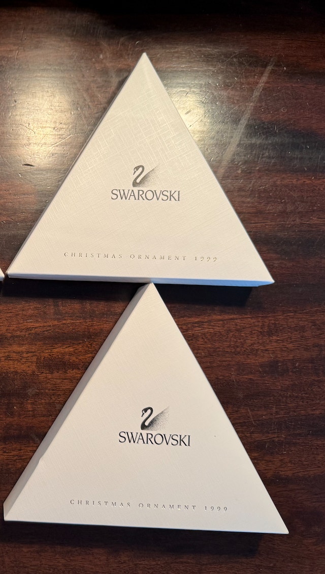1999 Swarovski Crystal Snowflake Ornament - MIB - photo 2