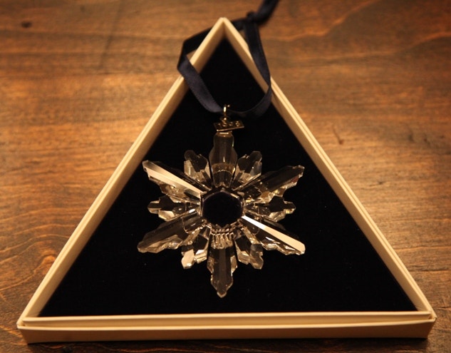 1998 Swarovski Crystal Snowflake Christmas Ornament - MIB