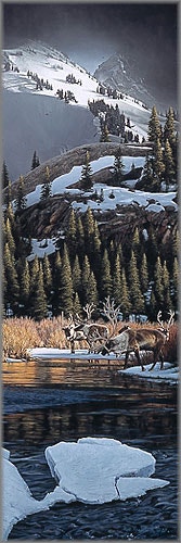 Rod Frederick signed/numbered print Woodland Crossing new
