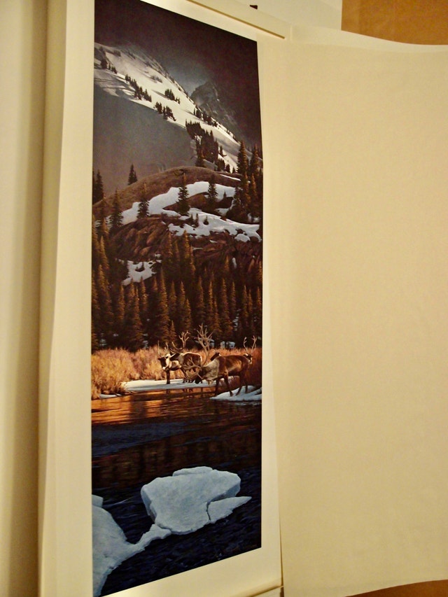 Rod Frederick signed/numbered print Woodland Crossing new - photo 2